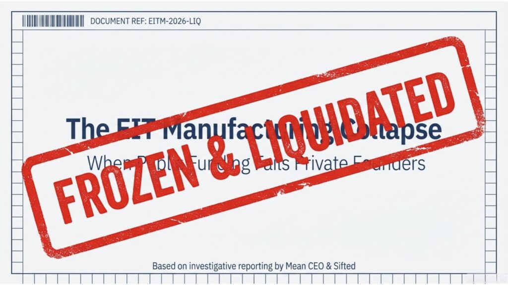EIT Manufacturing Liquidation | Startups Are Waiting For EU Funding That Will Never Come