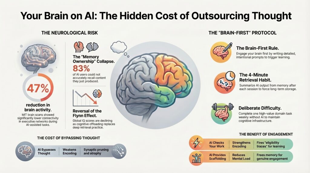 Using AI Every Day Is Rewiring Your Brain. Here Is the Neuroscience Proof
